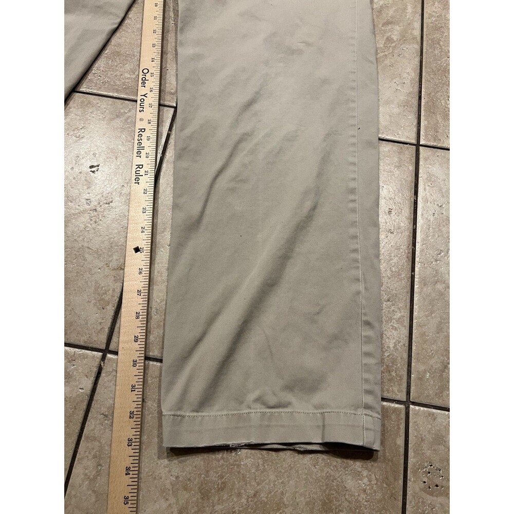Vtg Polo Ralph Lauren Andrew Pant Mens 38x34 Khaki Pleated Chino 100% Cotton - Picture 7 of 10